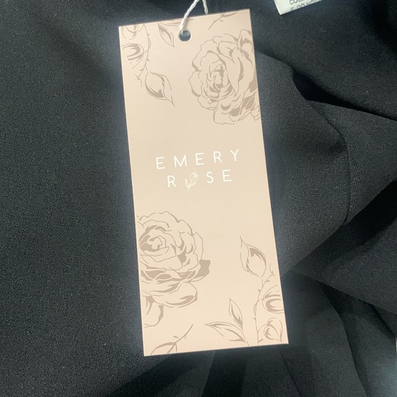 Emery Rose Black Elastic Waist Die Cut Ankle Leggings Women's Size Small - Picture 7 of 8